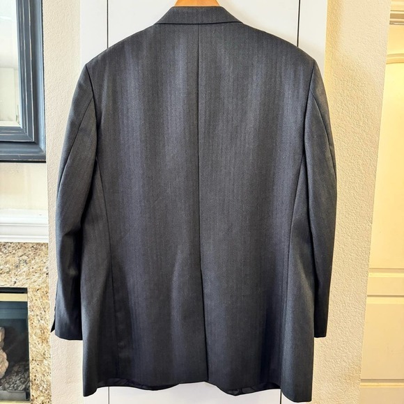 BROOKS BROTHERS SaxXon Sport Blazer Mens 43R Gray 100% Wool 1818 Madison - Picture 2 of 11